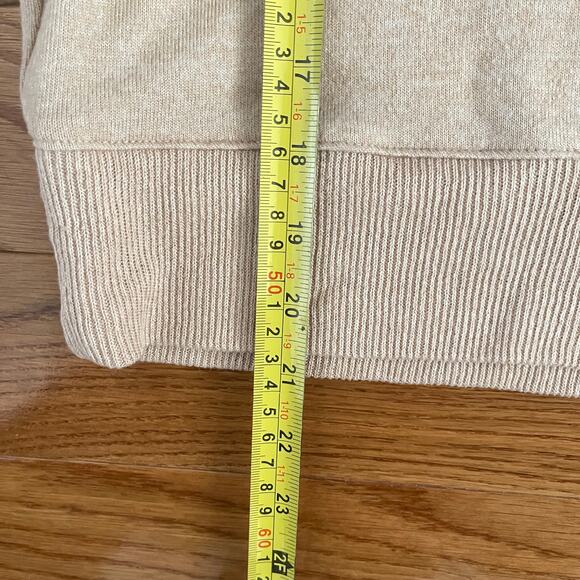 J. Crew Supercozy Mockneck Pullover Sweater Womens XS Heather Camel Preppy - Picture 8 of 8